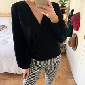 Madewell Texture & Thread Wrap Top